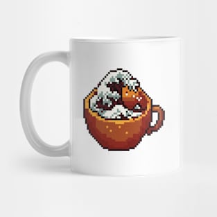 Great Wave Off Coffee Pixel Art Mug